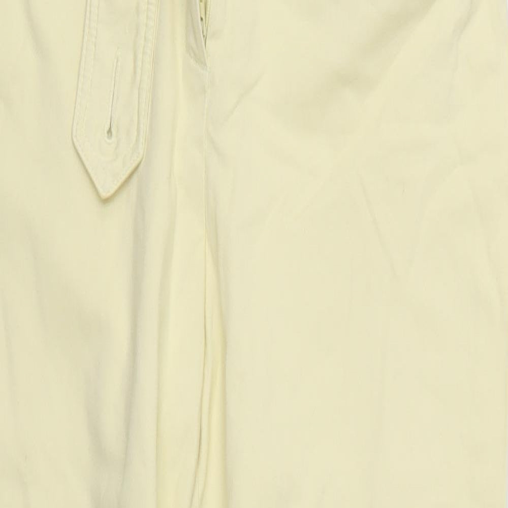 George Womens Yellow   Cropped Trousers Size 16 L22 in