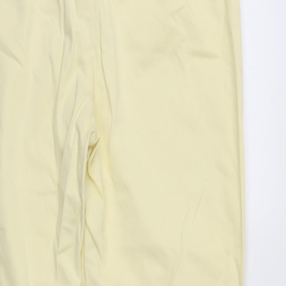 George Womens Yellow   Cropped Trousers Size 16 L22 in