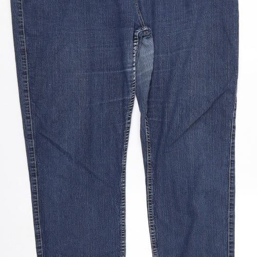 F&F Womens Blue  Denim Straight Jeans Size 22 L30 in