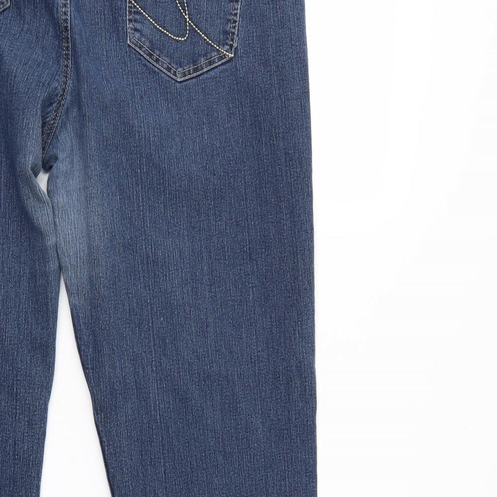 F&F Womens Blue  Denim Straight Jeans Size 22 L30 in
