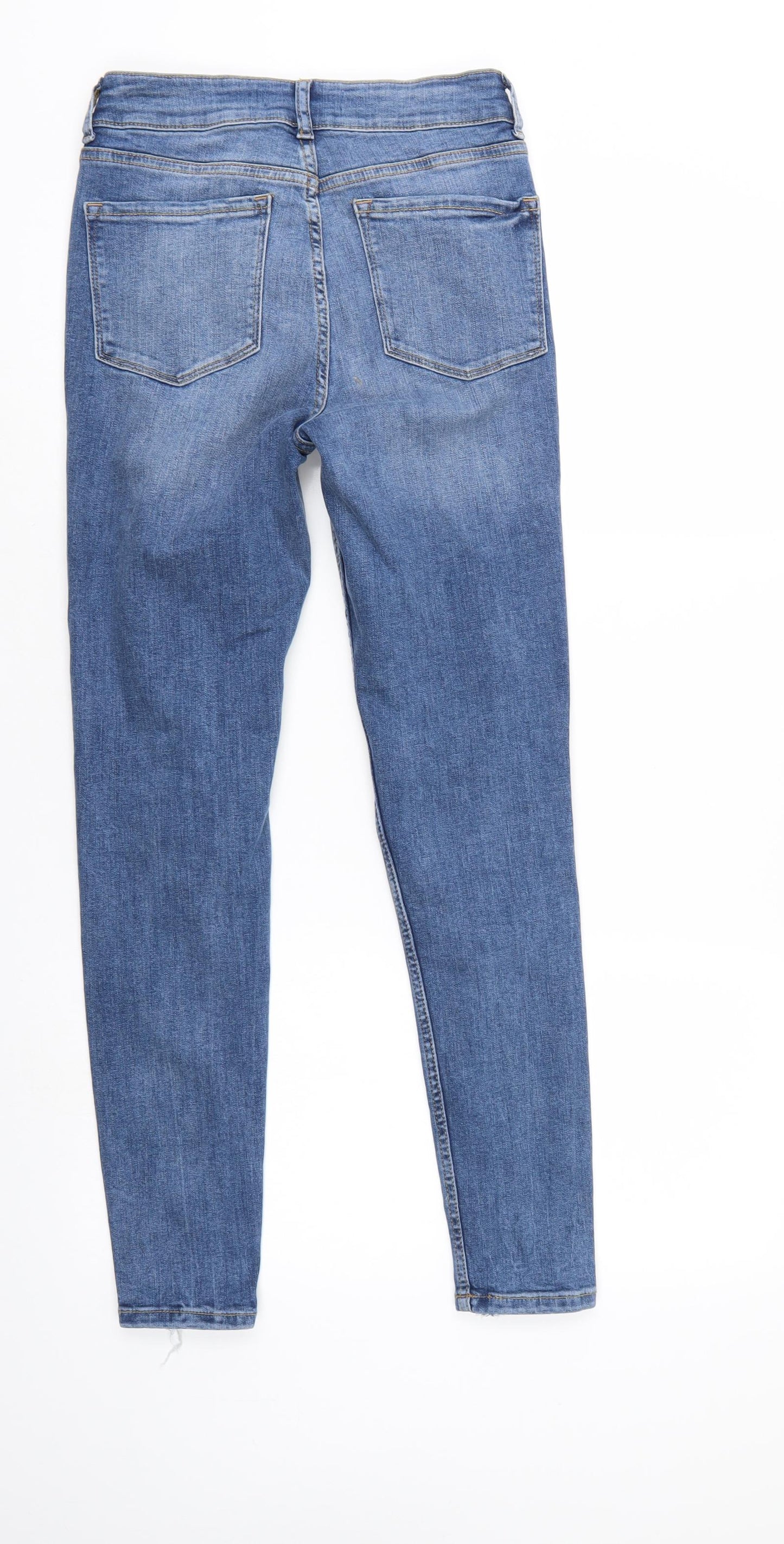Denim & Co. Womens Blue  Denim Tapered Jeans Size 6 L27 in