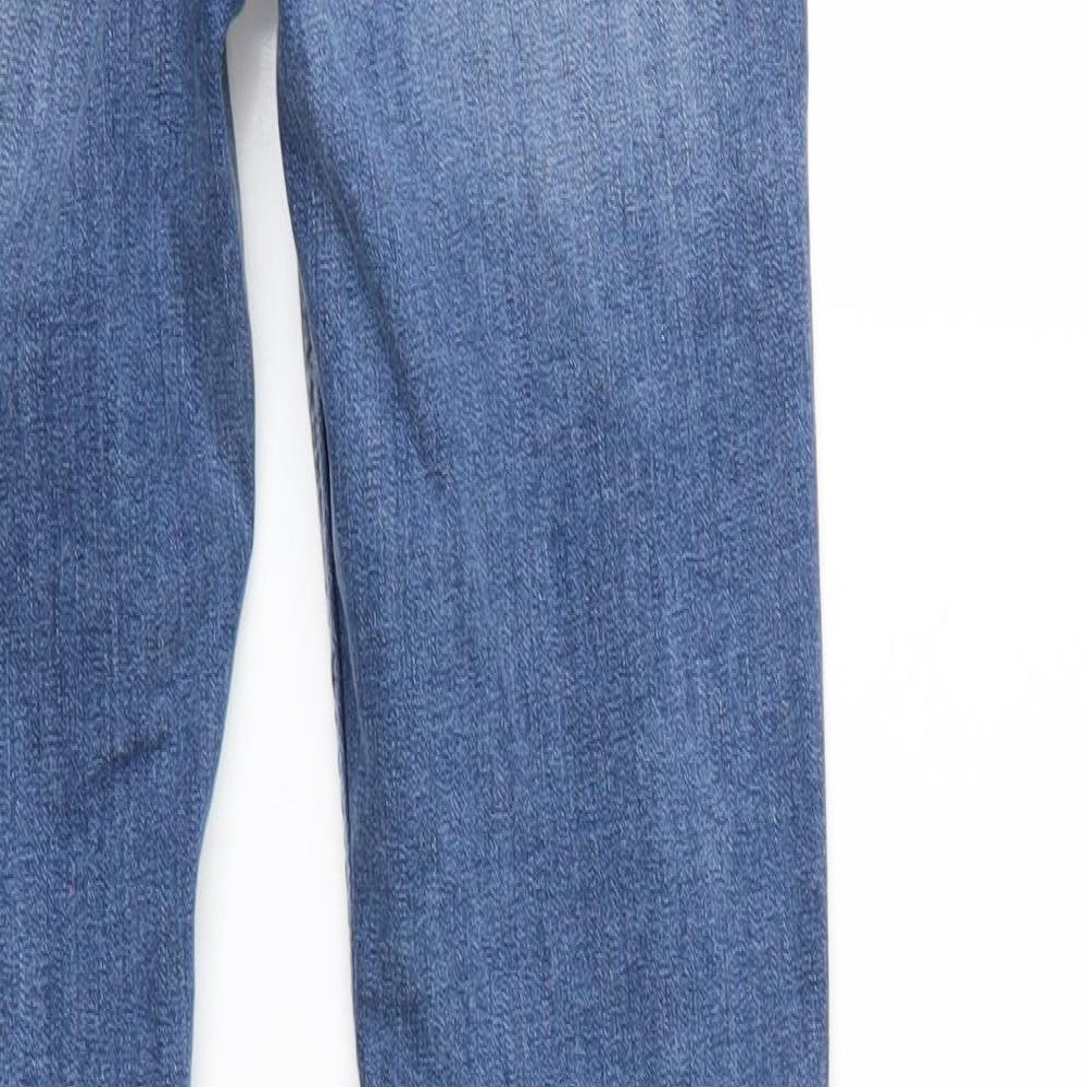 Denim & Co. Womens Blue  Denim Tapered Jeans Size 6 L27 in