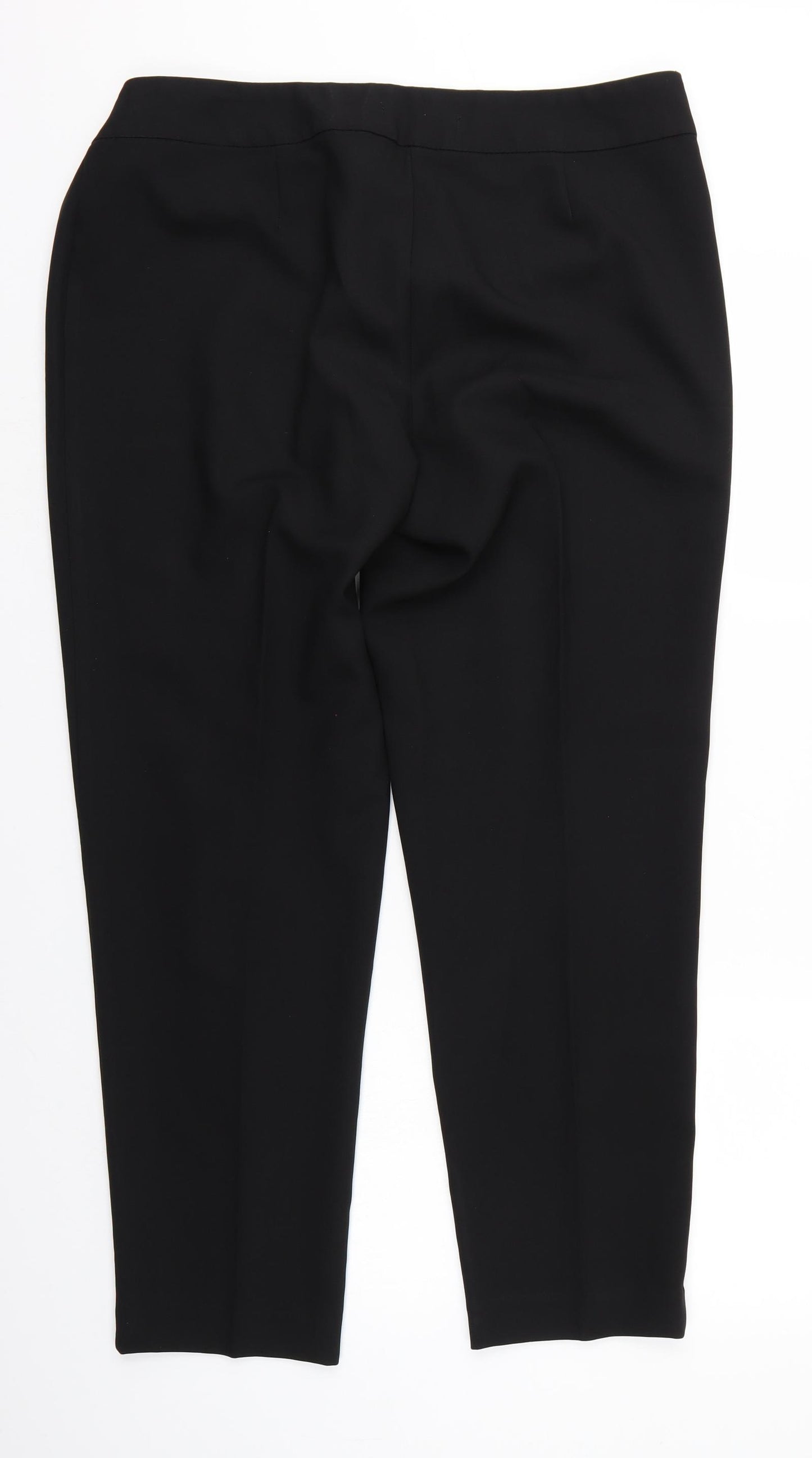 George Womens Black   Trousers  Size 16 L27 in