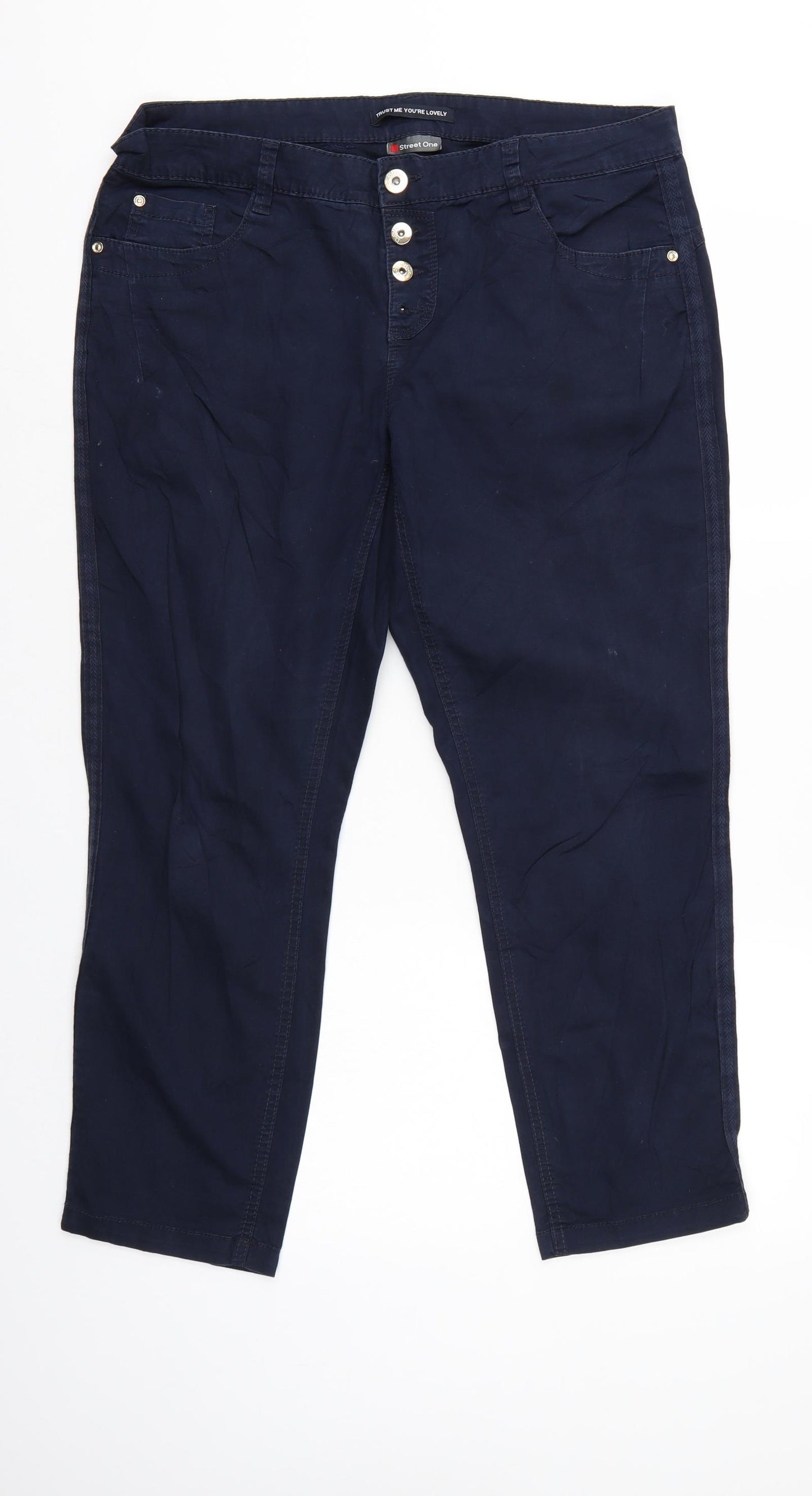 Street One Mens Blue  Denim Straight Jeans Size 40 L26 in