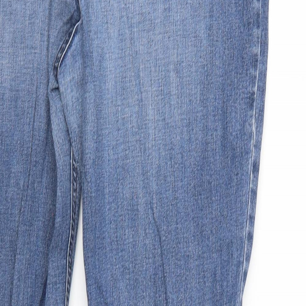 Per Una Womens Blue  Denim Bootcut Jeans Size 16 L28 in