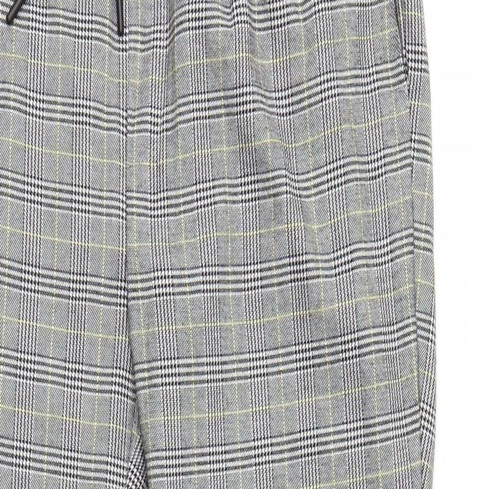 Boohoo Man Mens Grey Check  Trousers  Size 34 L32 in
