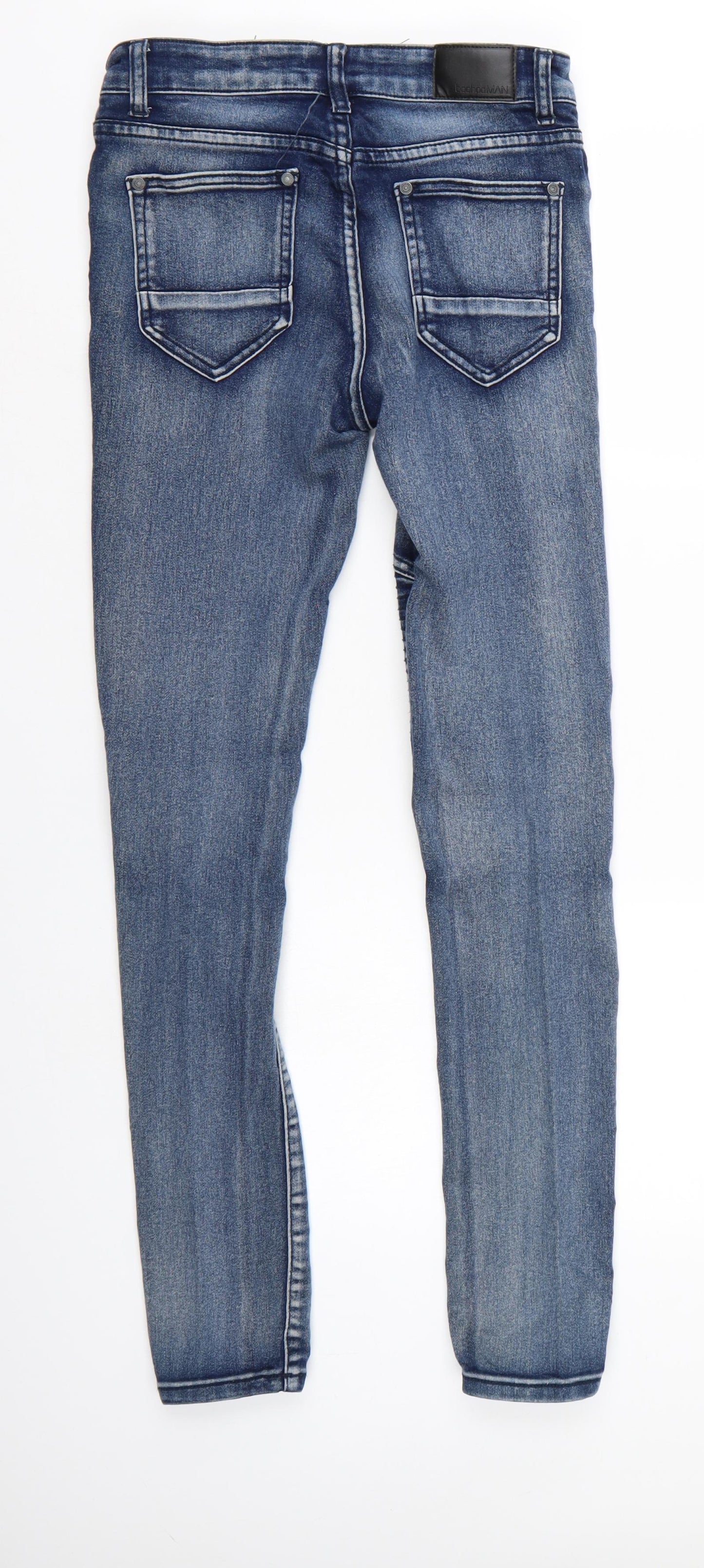 Boohoo Men Mens Blue  Denim Skinny Jeans Size 30 L30 in