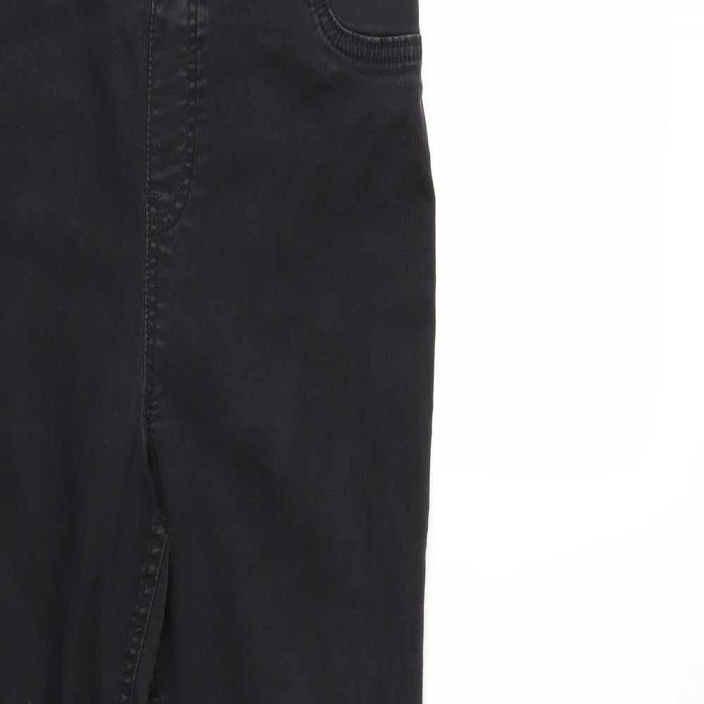F&F Womens Black  Denim Jegging Jeans Size 14 L28 in