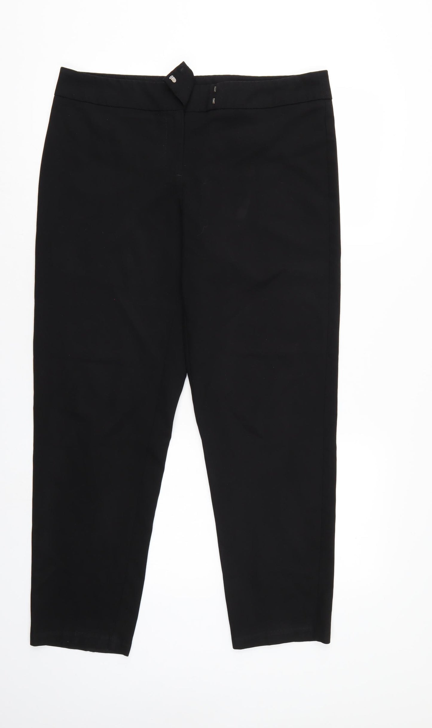 George Womens Black   Trousers  Size 14 L27 in