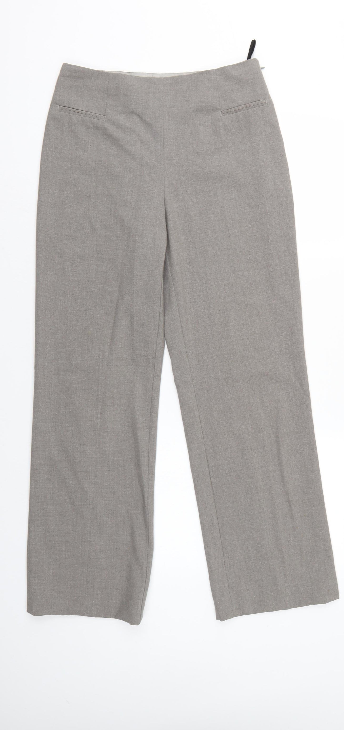 Marks and Spencer Womens Grey   Trousers  Size 8 L29 in