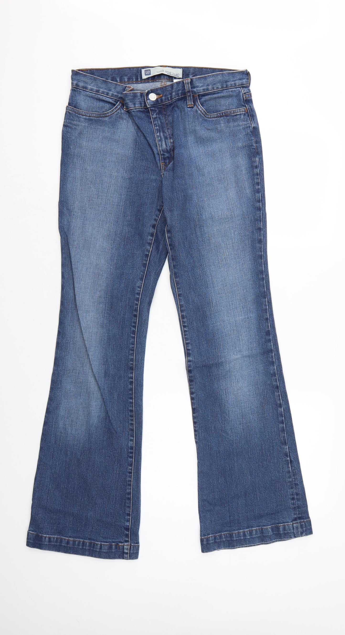 Gap Womens Blue  Denim Bootcut Jeans Size 8 L31 in
