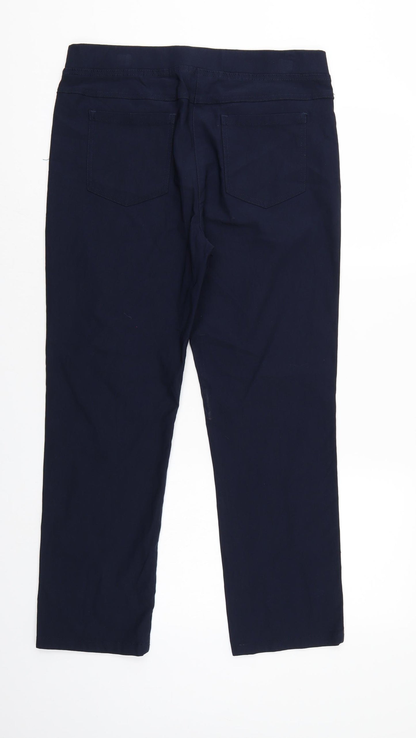 Cotton Traders Womens Blue   Trousers  Size 14 L27 in