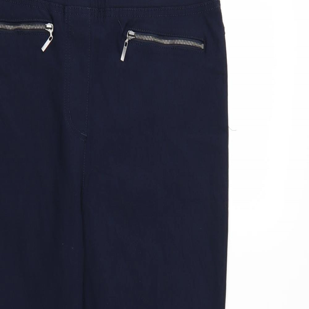 Cotton Traders Womens Blue   Trousers  Size 14 L27 in