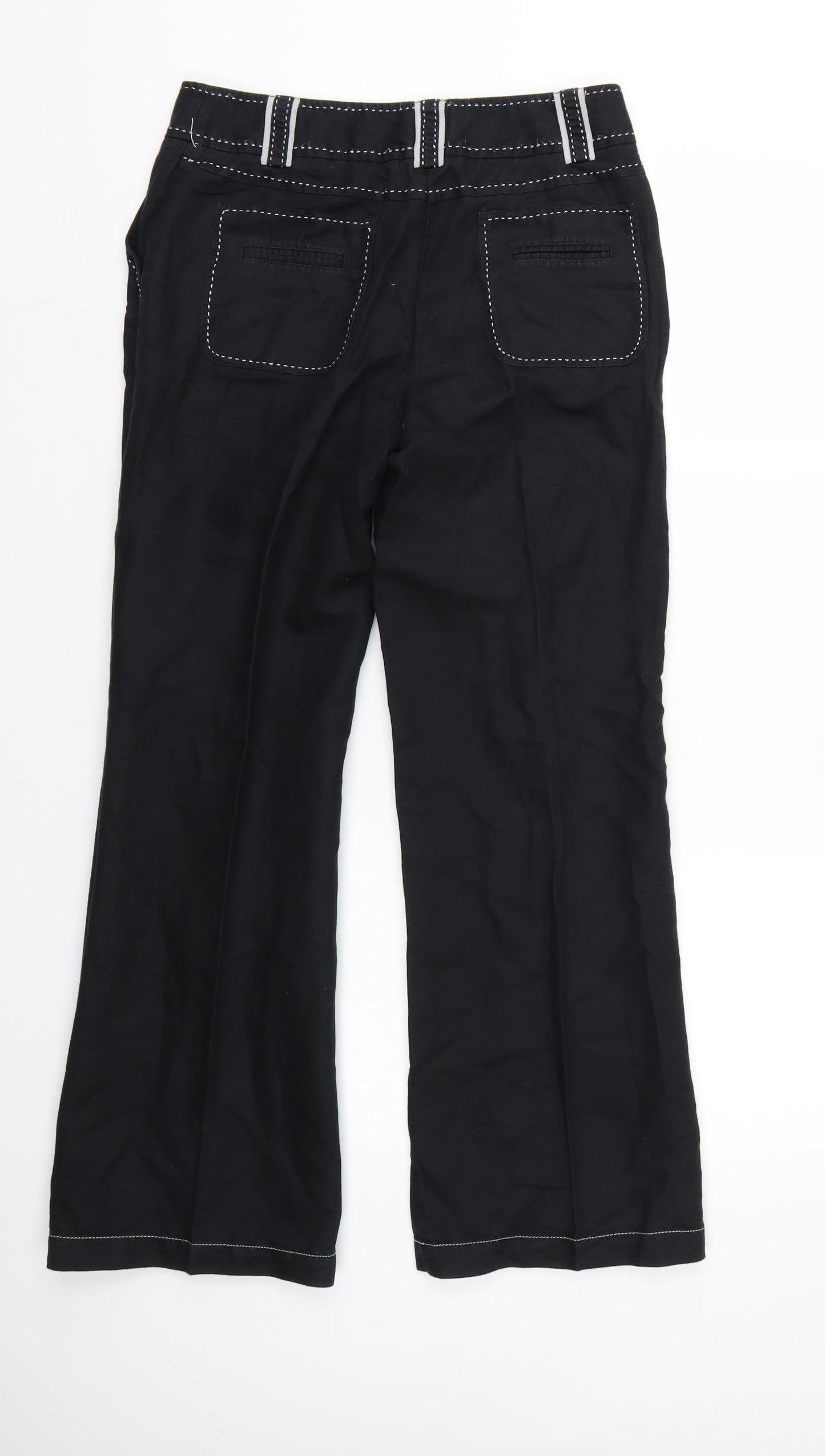 Wrap Womens Black   Bootcut Jeans  L28 in
