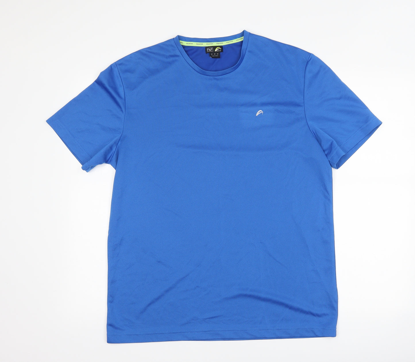 F&F Mens Blue   Basic T-Shirt Size L