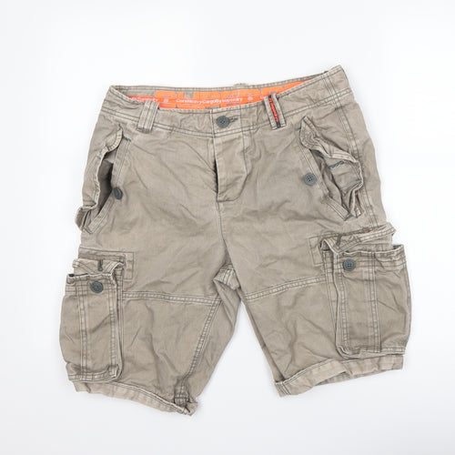 Superdry Mens Grey   Cargo Shorts Size M
