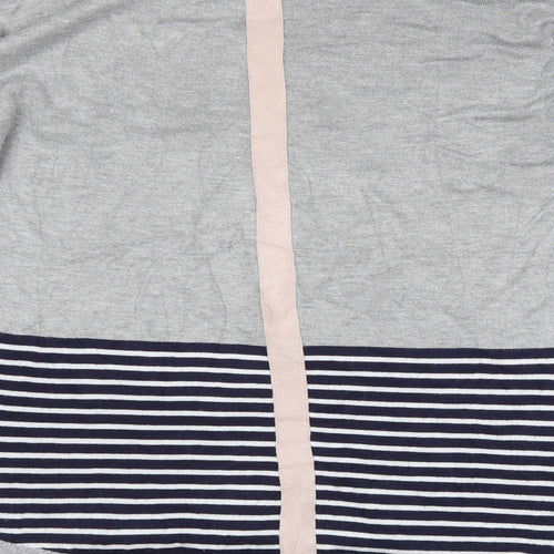 Oasis Womens Blue Striped  Pullover Jumper Size S