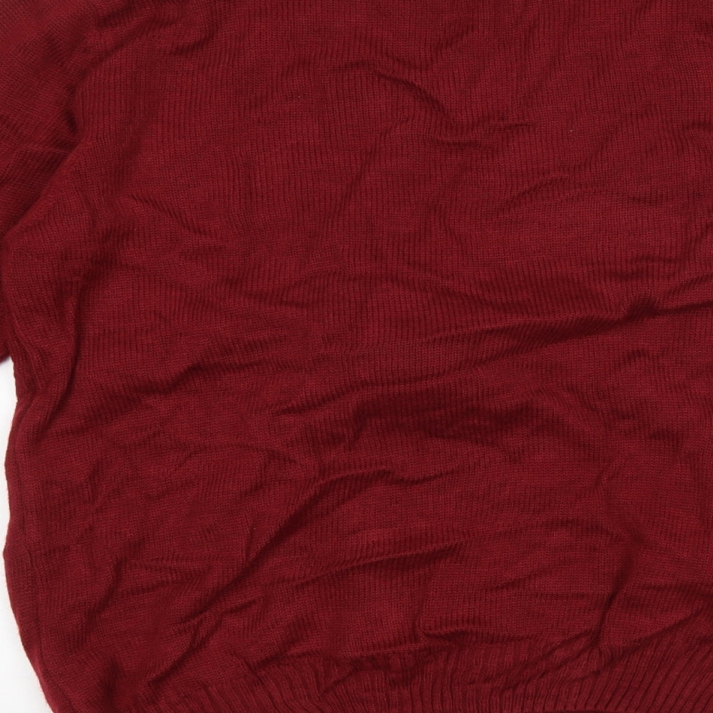 George Mens Brown   Pullover Jumper Size L  - christmas reindeer