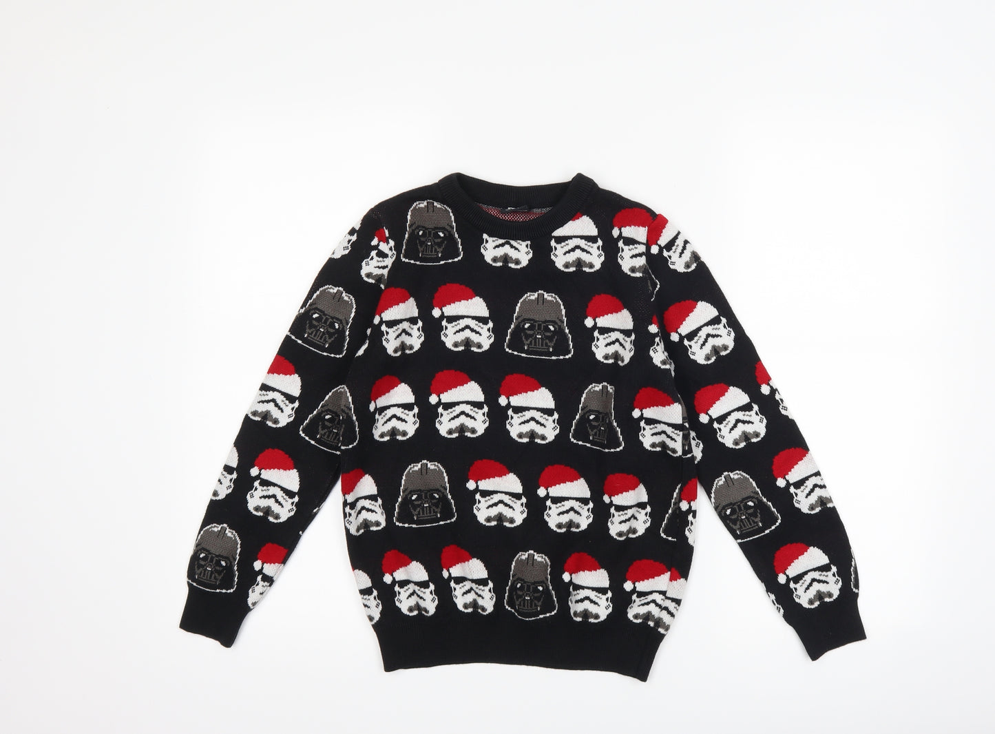 George Boys Black   Pullover Jumper Size 10-11 Years  - star wars