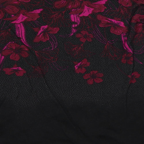 Bonmarché Womens Black Floral  Pullover Jumper Size 20