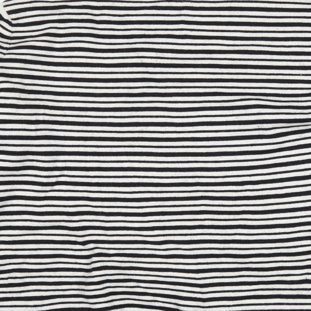 Savannah Miller Womens Black Striped  Pullover Jumper Size 18