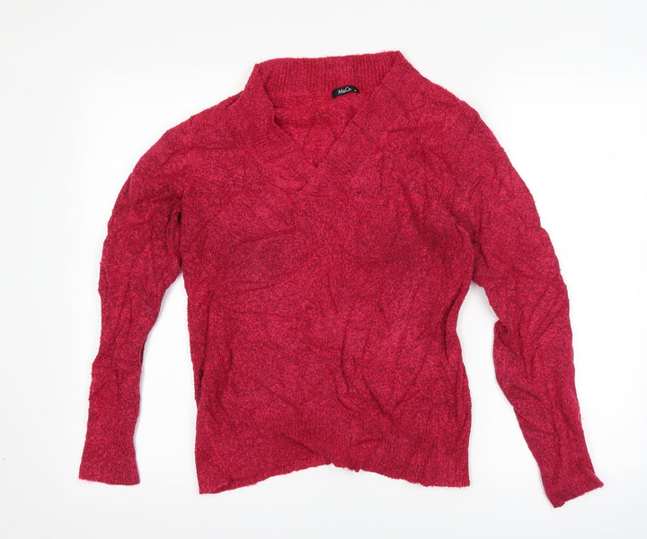 M&Co Womens Pink   Pullover Jumper Size M