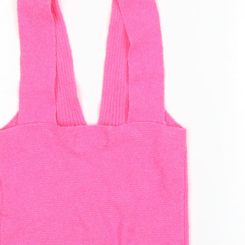 Bershka Womens Pink   Cropped Tank Size M