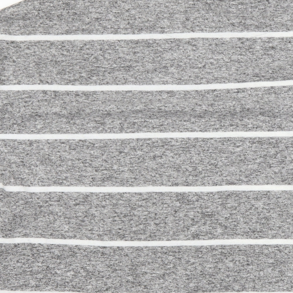 TU Womens Grey Striped  Pullover Jumper Size 24