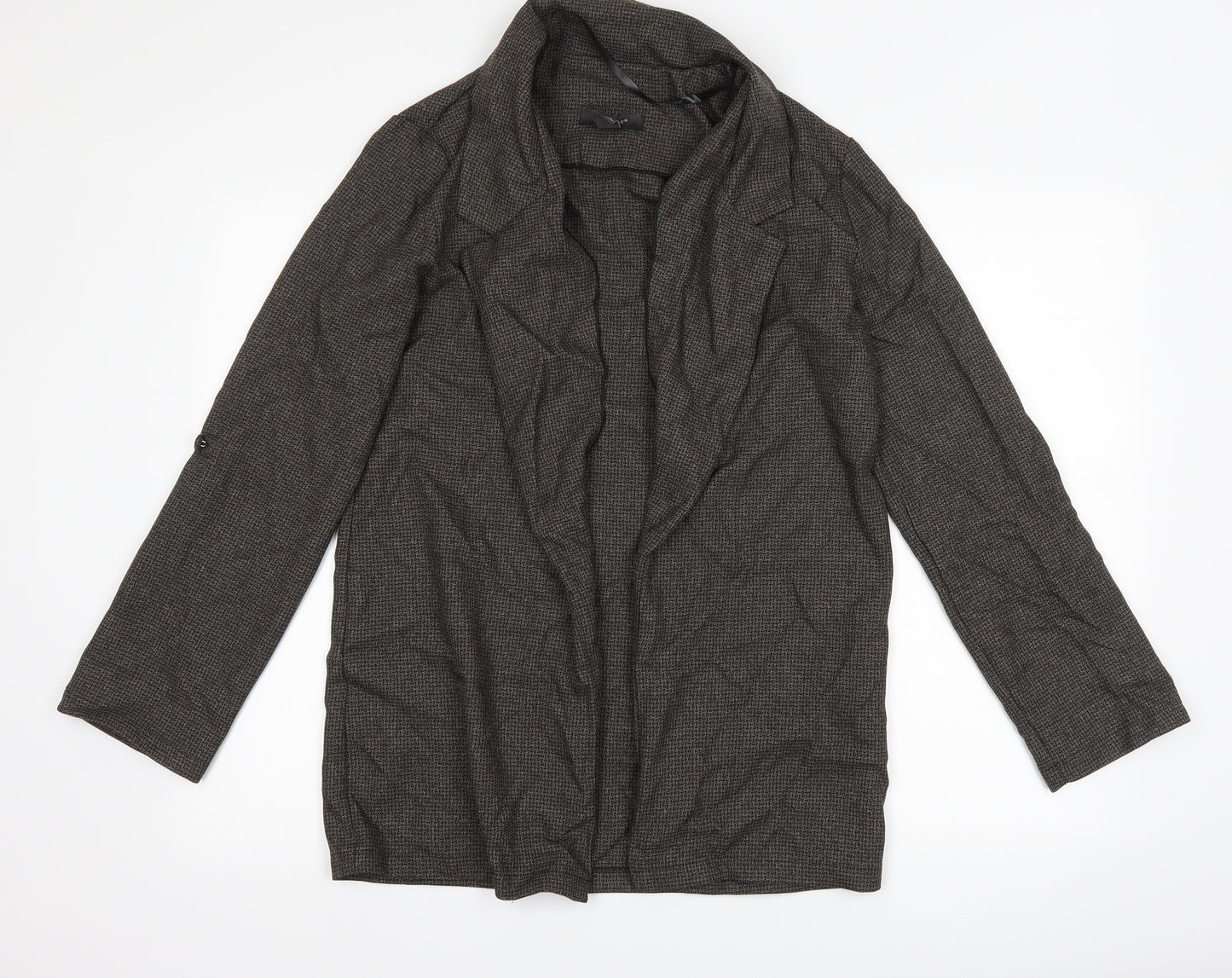 Primark Womens Grey Houndstooth  Jacket Blazer Size 10