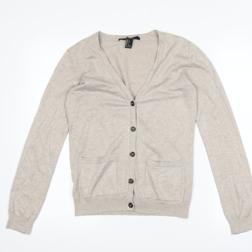 FOREVER 21 Womens Beige   Cardigan Jumper Size S