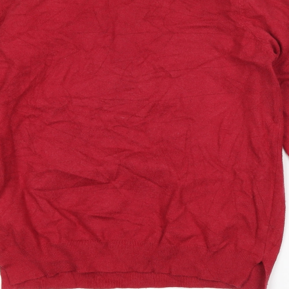 F&F Womens Red   Pullover Jumper Size 10  - christmas dogs
