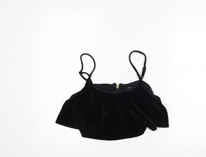 New Look Womens Black   Cropped Tank Size 14