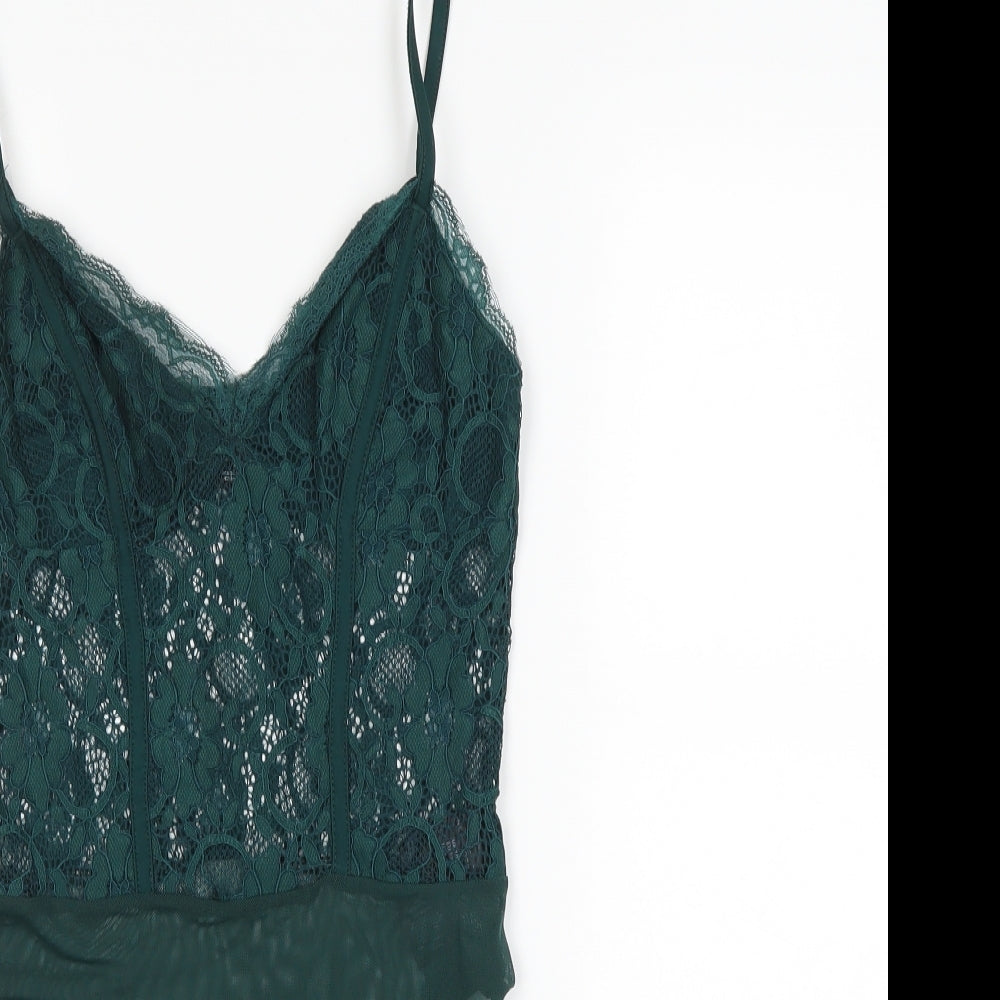 New Look Womens Green   Camisole Tank Size 10  - Body suit