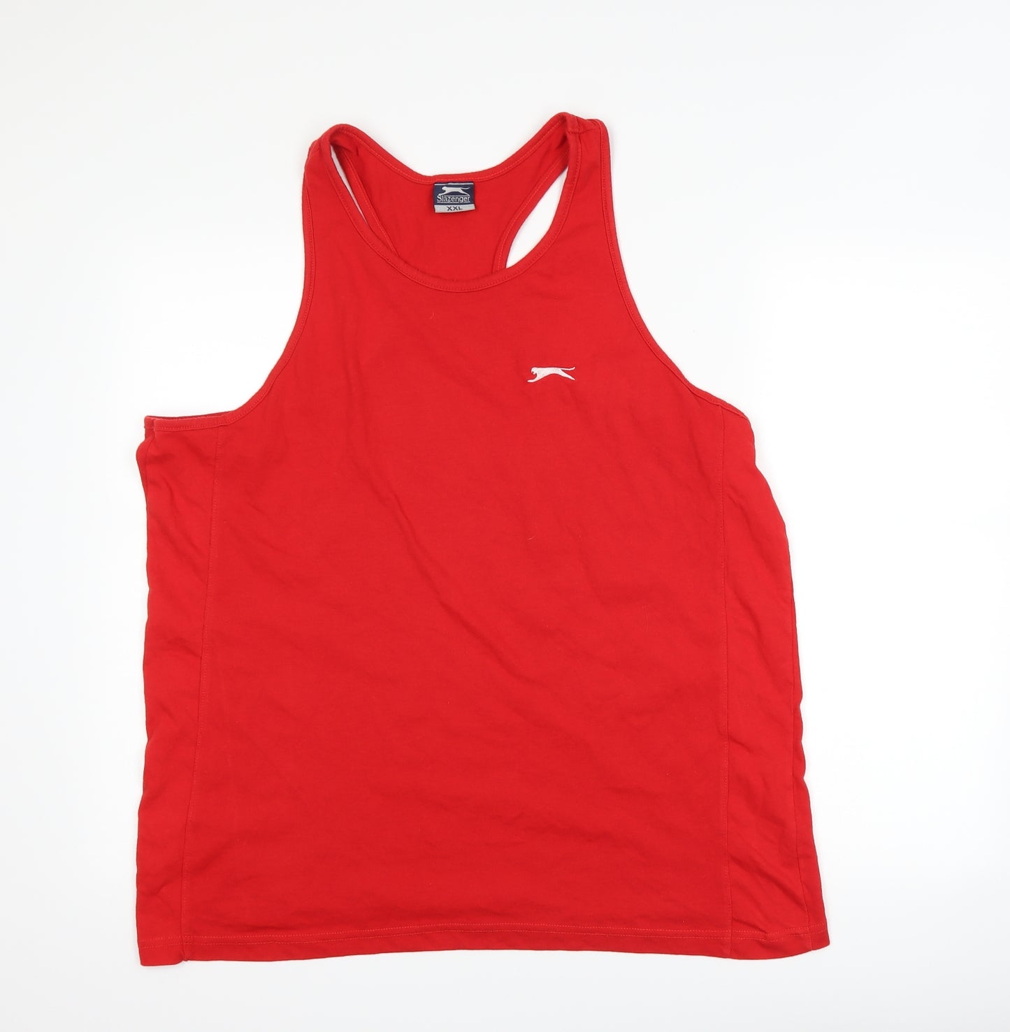 Slazenger Mens Red   Basic Tank Size 2XL