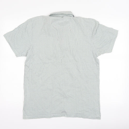 NEXT Mens Blue Polka Dot   Polo Size M