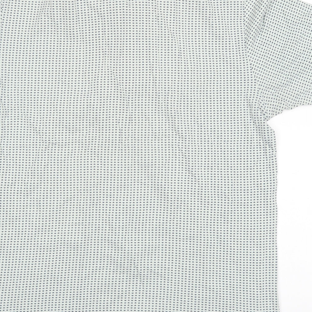 NEXT Mens Blue Polka Dot   Polo Size M