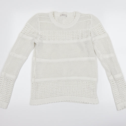 TU Womens White   Pullover Jumper Size 14