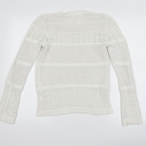 TU Womens White   Pullover Jumper Size 14