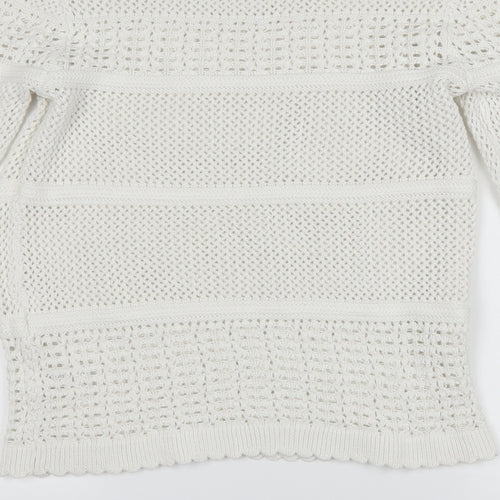TU Womens White   Pullover Jumper Size 14
