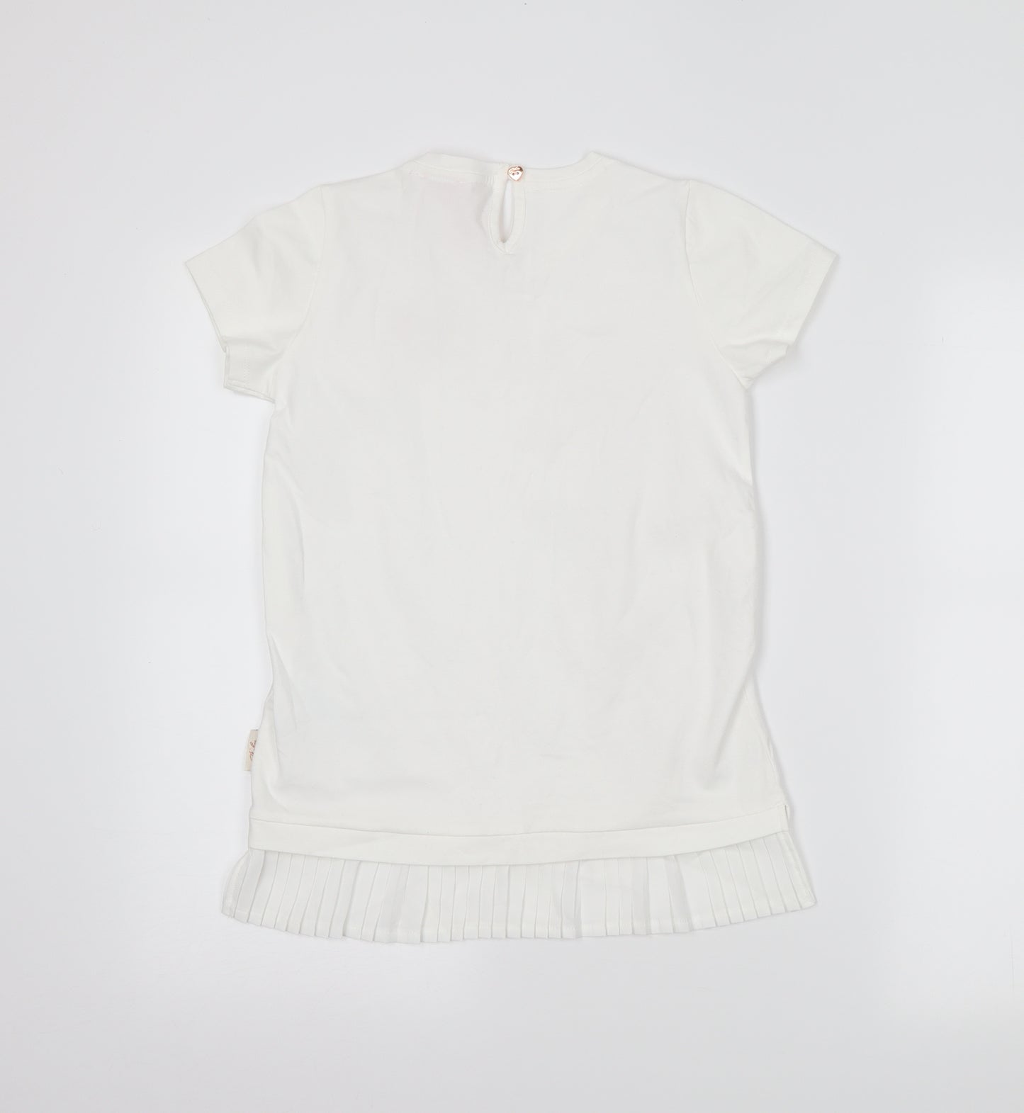 Baker Girls White   Basic T-Shirt Size 11-12 Years