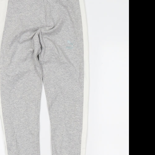 PUMA Womens Green   Jogger Leggings Size 10 L25 in