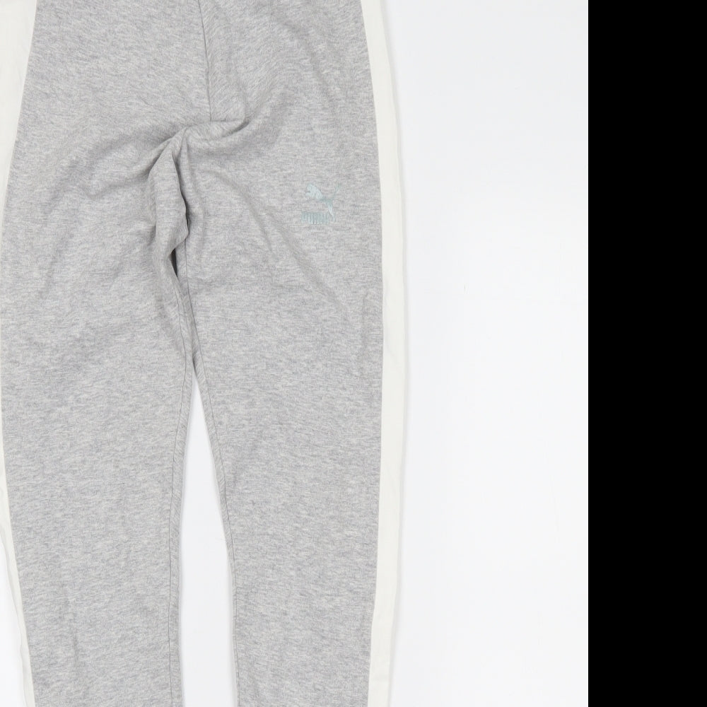 PUMA Womens Green   Jogger Leggings Size 10 L25 in