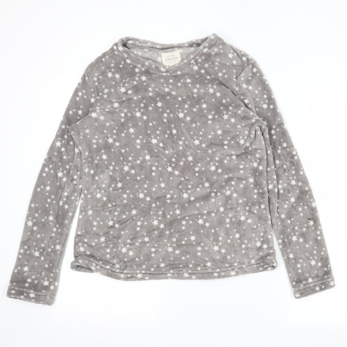 NEXT Womens Grey Solid  Top Pyjama Top Size M