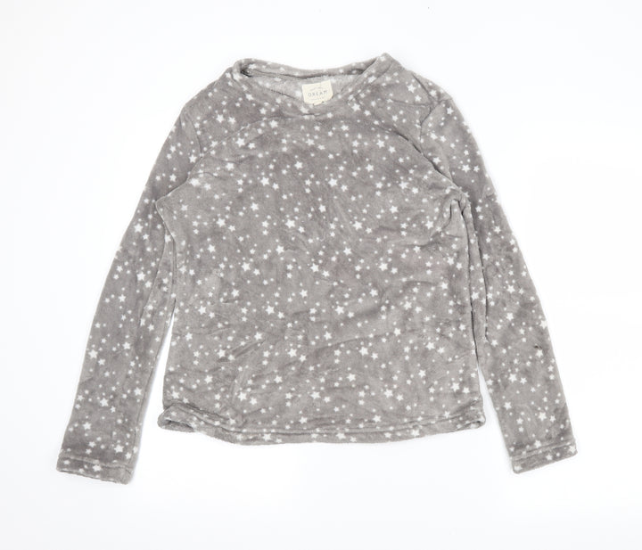 NEXT Womens Grey Solid  Top Pyjama Top Size M