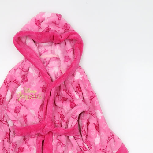 Disney Girls Pink Solid  Cami Robe Size 4-5 Years