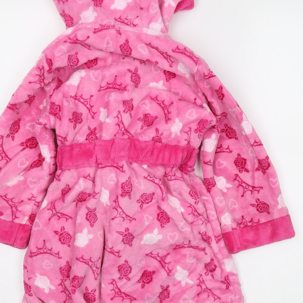 Disney Girls Pink Solid  Cami Robe Size 4-5 Years