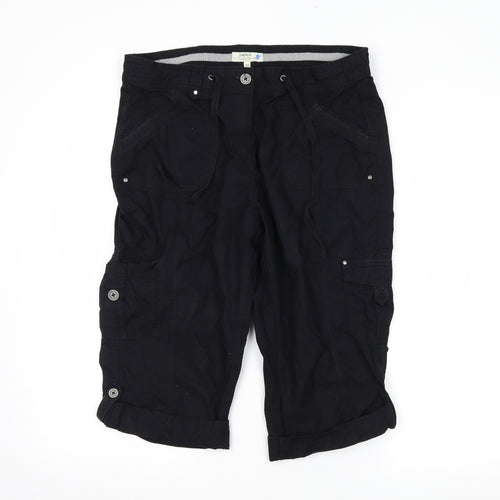 Papaya Womens Black   Cargo Shorts Size 12