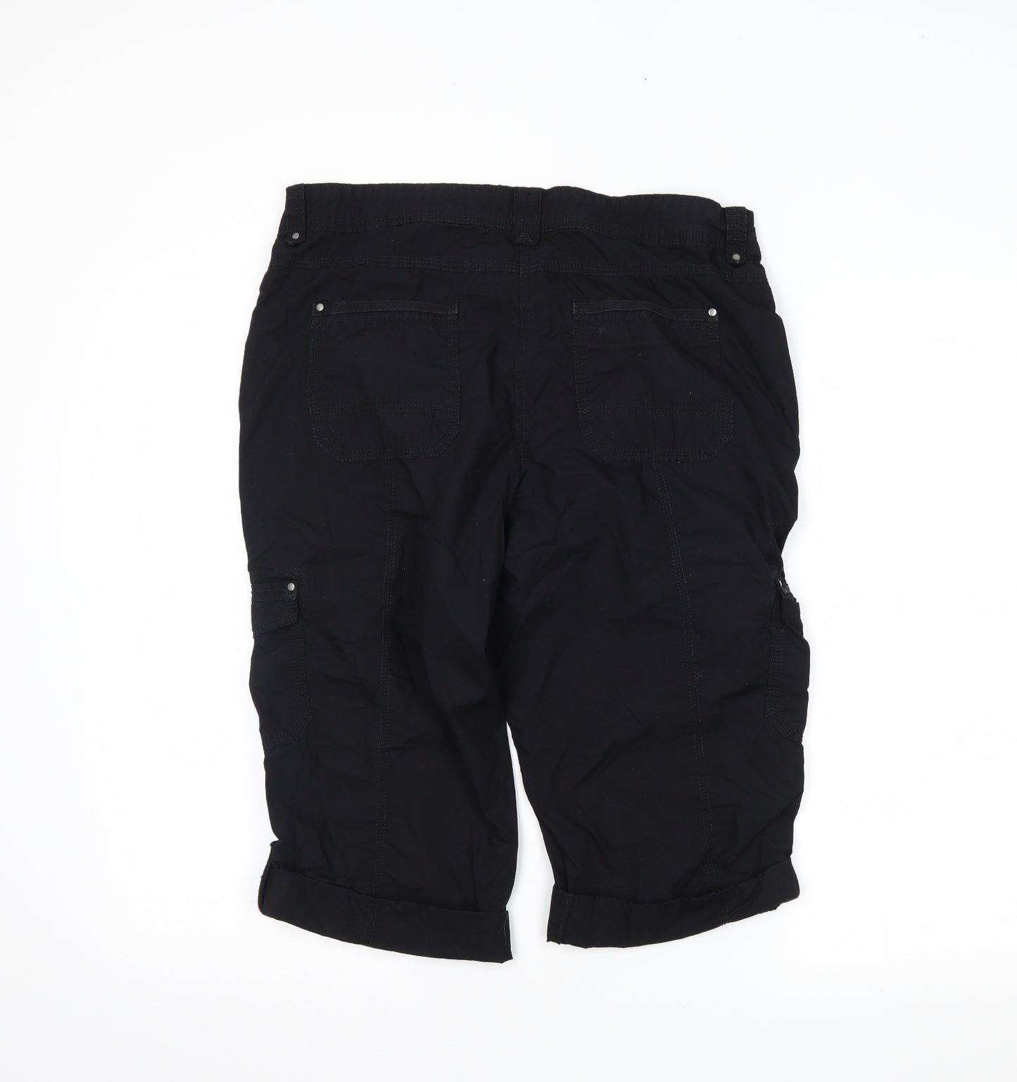 Papaya Womens Black   Cargo Shorts Size 12
