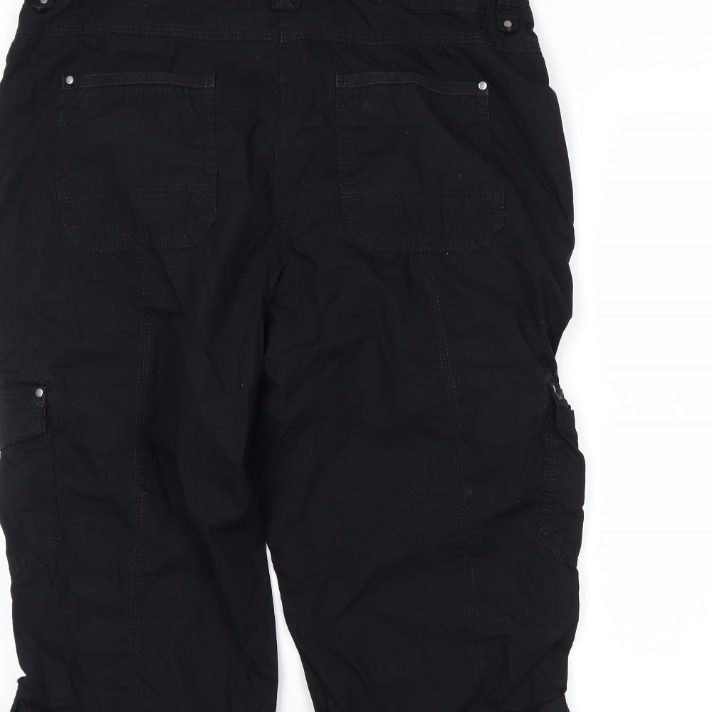 Papaya Womens Black   Cargo Shorts Size 12