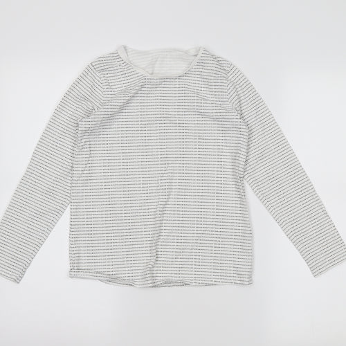 George Girls White   Basic T-Shirt Size 10-11 Years